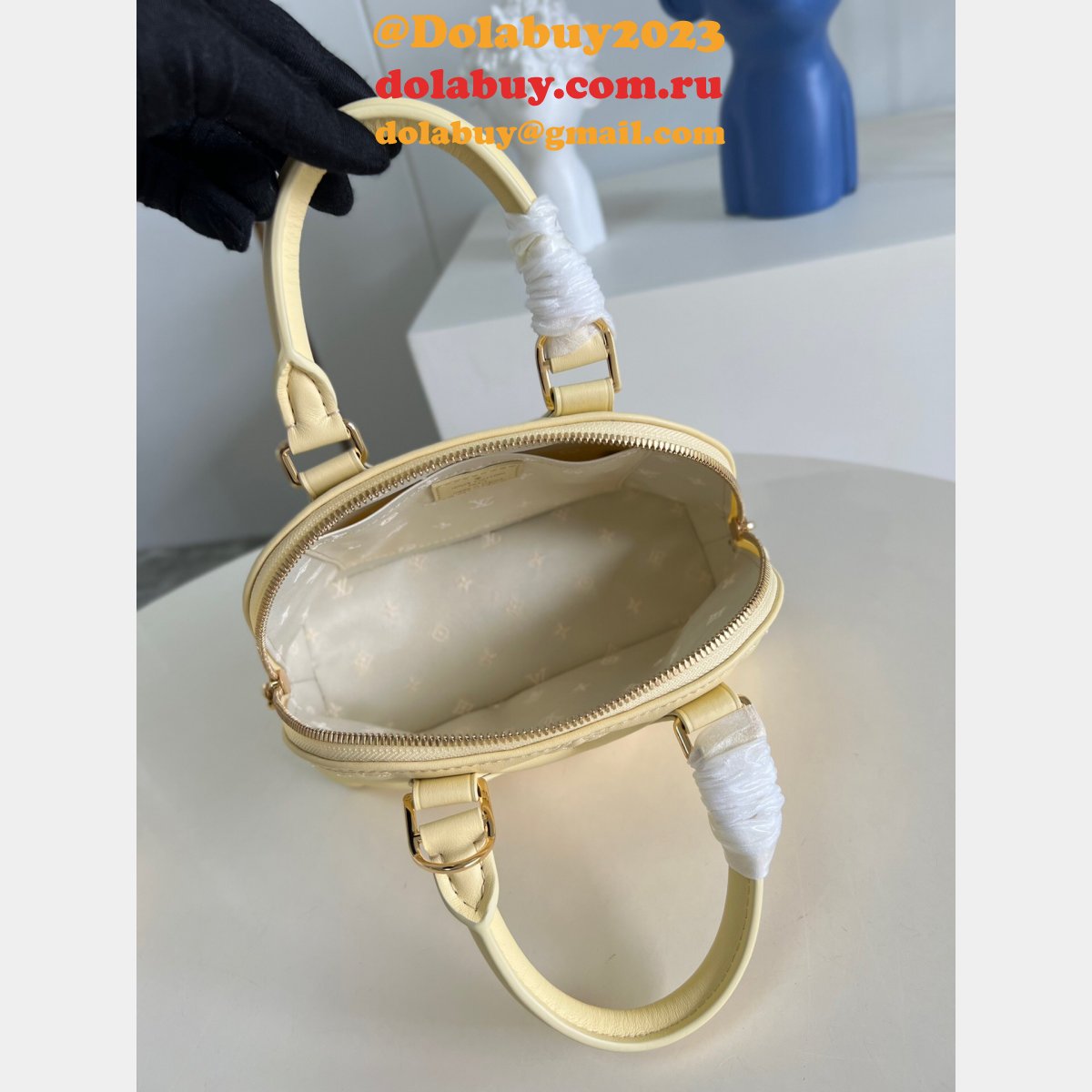 Designer Louis Vuitton Replica Alma 7 Star M59793/M59822 Bubblegram Leather