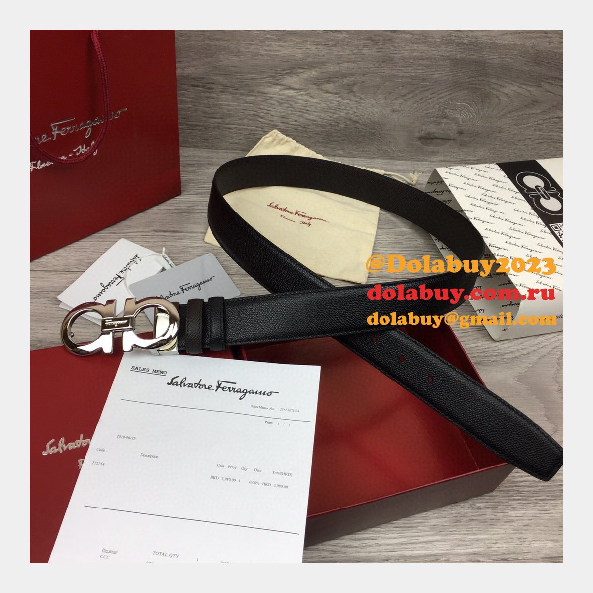 Ferragamo Belts Perfect High Quality Replica 35 mm Black