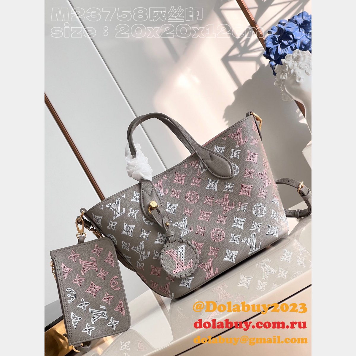 Our M23758 Flight Mode Blossom Louis Vuitton Gray AAA+ Replica GrayBag