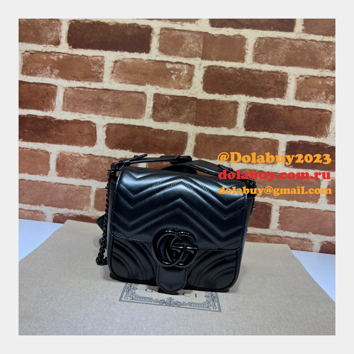 perfect G*u*i gg marmont matelasse 739681 shoulder fake bag