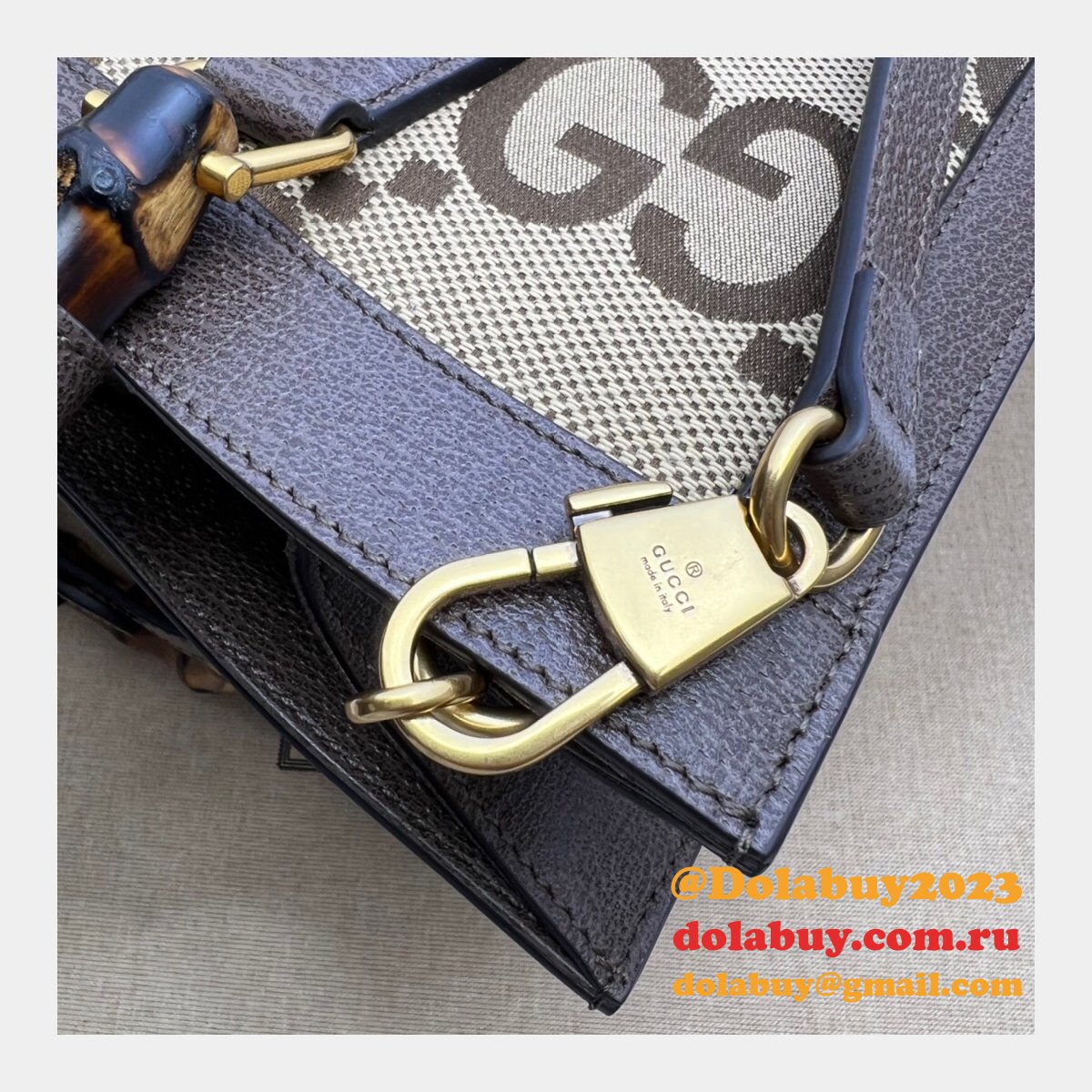 best 25+ deals for G*u*i replica diana 655658 python tote bag