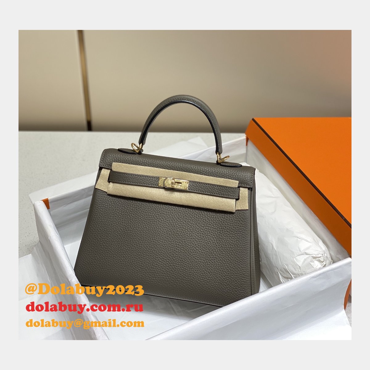High Quality Customize Hermes Kelly 25MM/28MM TOGO LEATHER For Sale