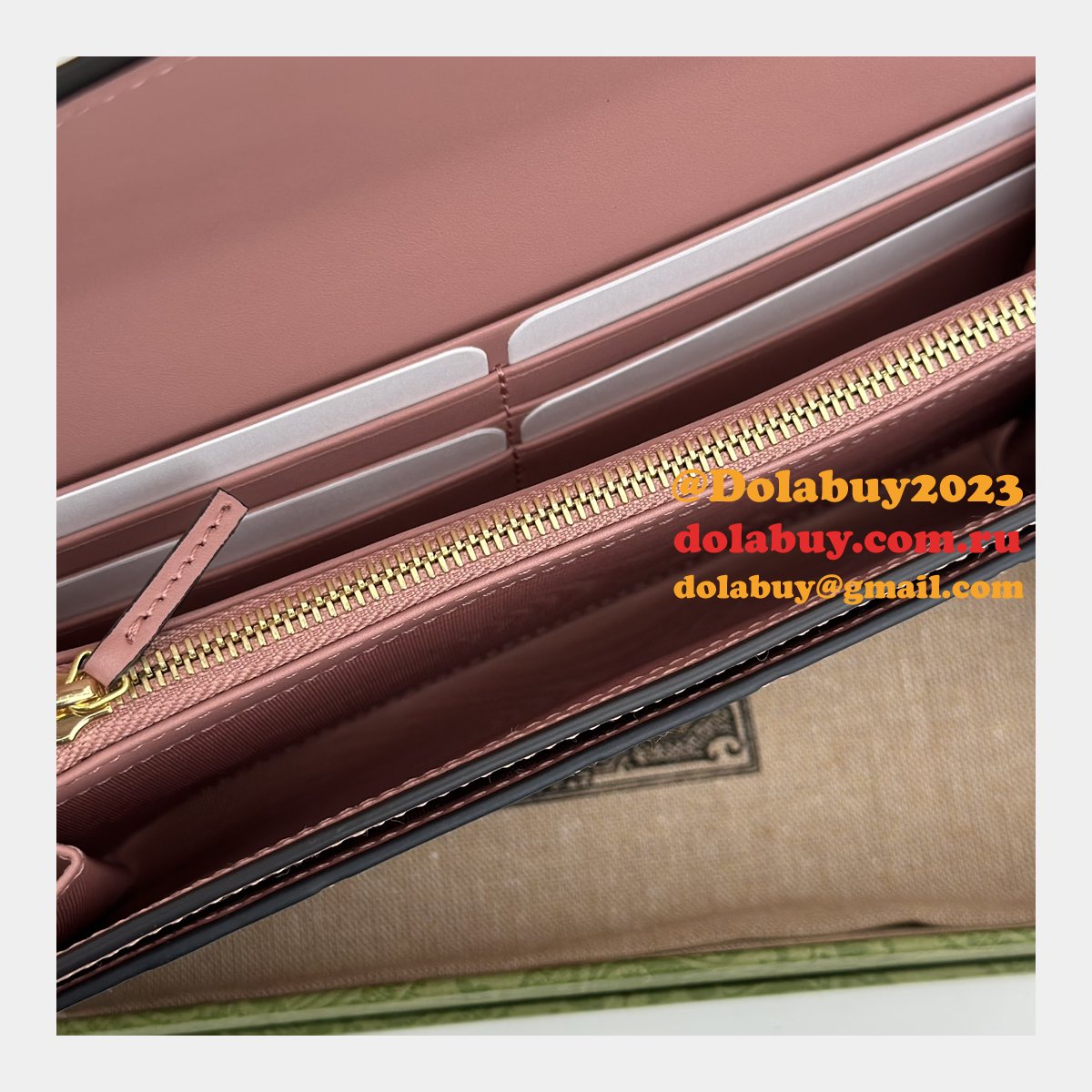 Perfect Best Gucci Replica 1:1 Mirror 772791 GG Continental Wallet