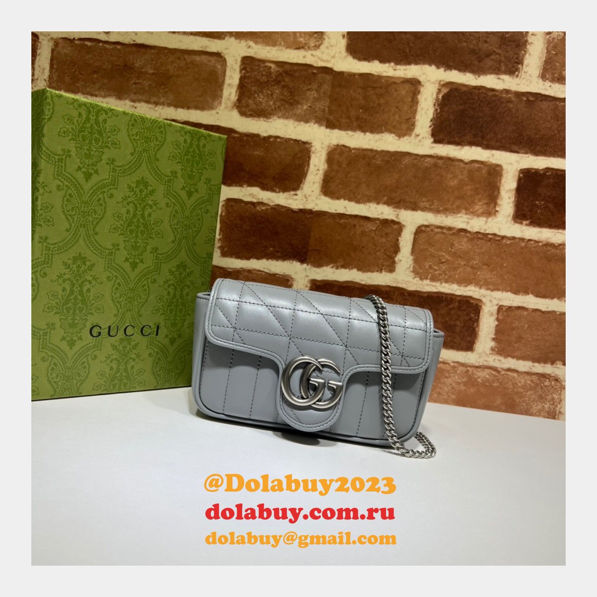 luxury 7 star replica G*u*i 476433 gg marmont matelassé mini bag