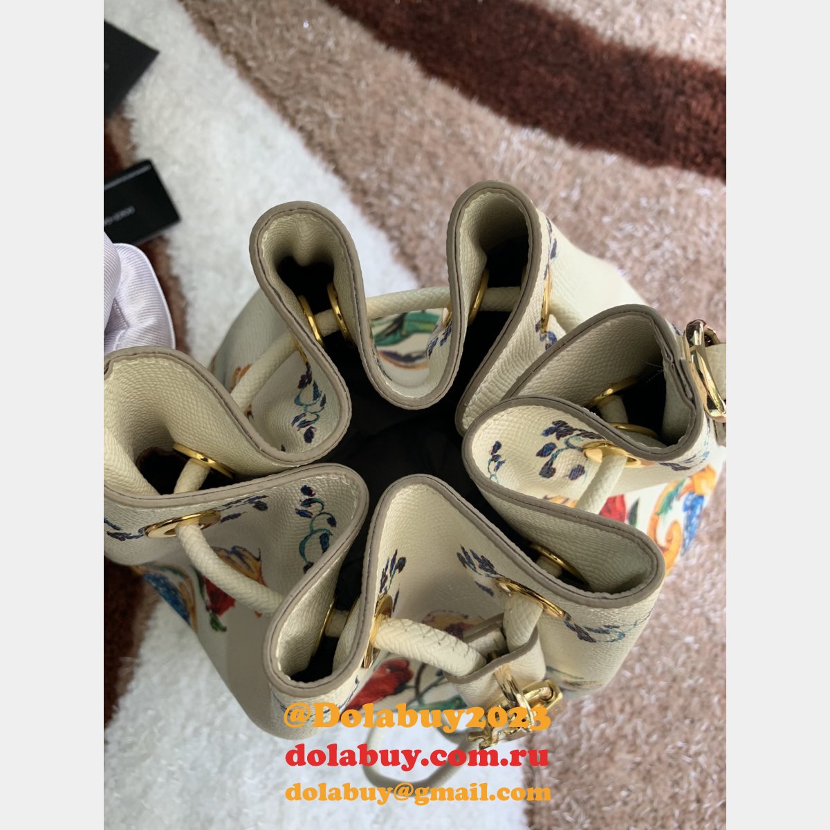 Multicolor Majolica 5500 Bucket Sling Fake Dolce & Gabbana Bag