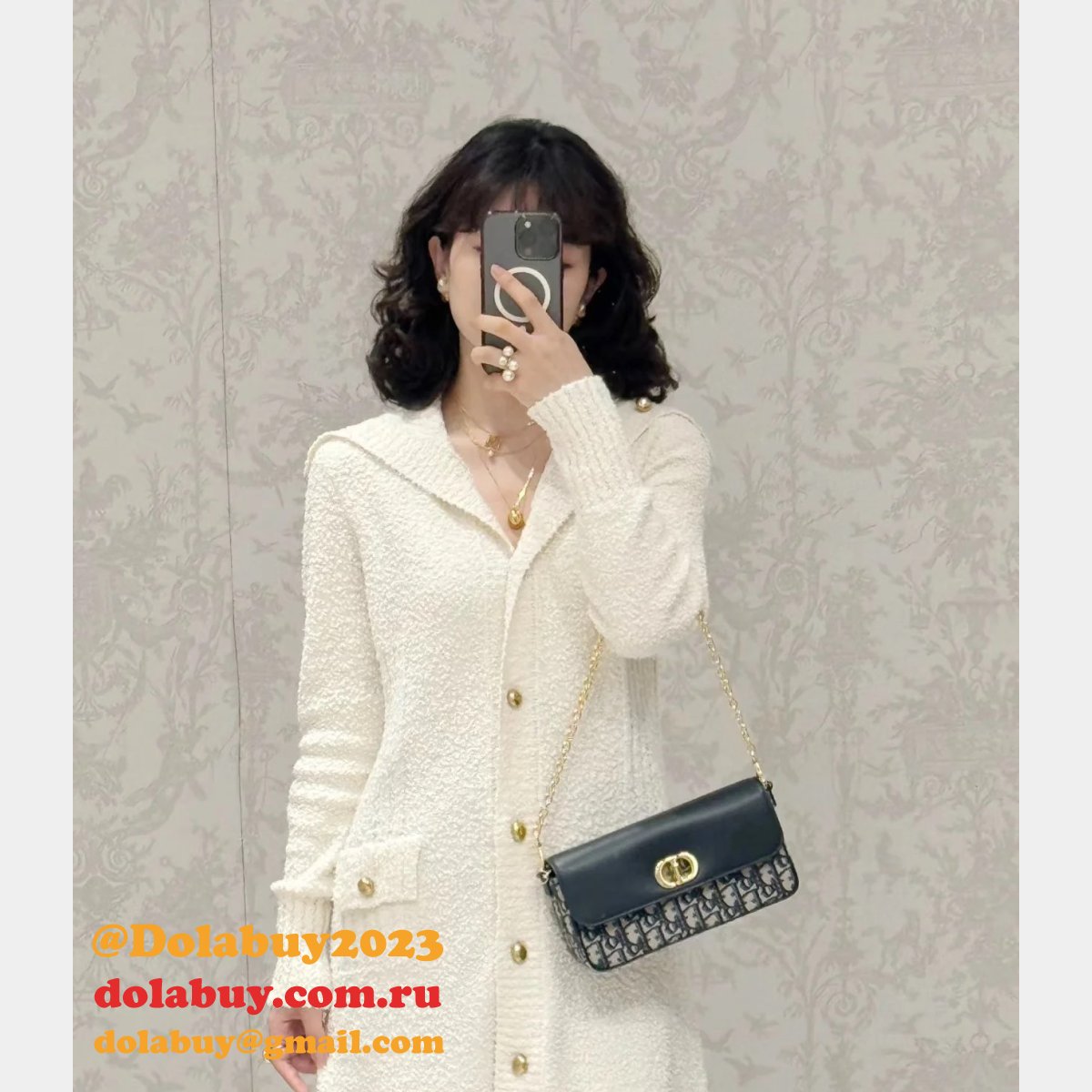 Designer 3114 30 Montaigne Avenue East-West Dior Knockoff Bag