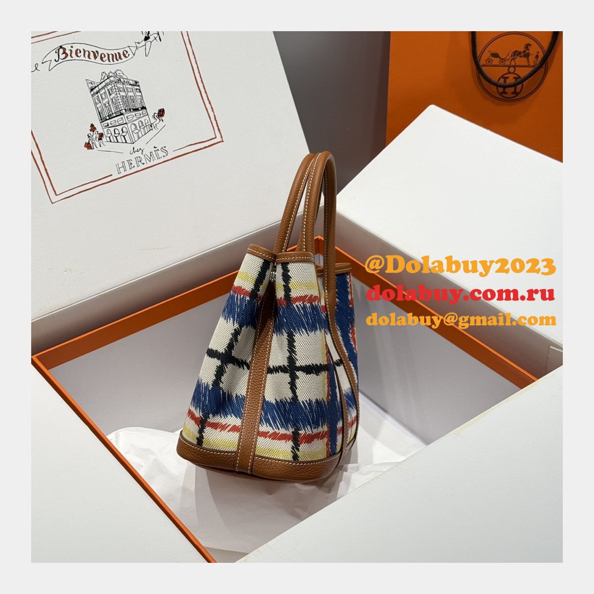 AAA+ Hermes Garden Party Fjord 30/36CM Luxury Bag
