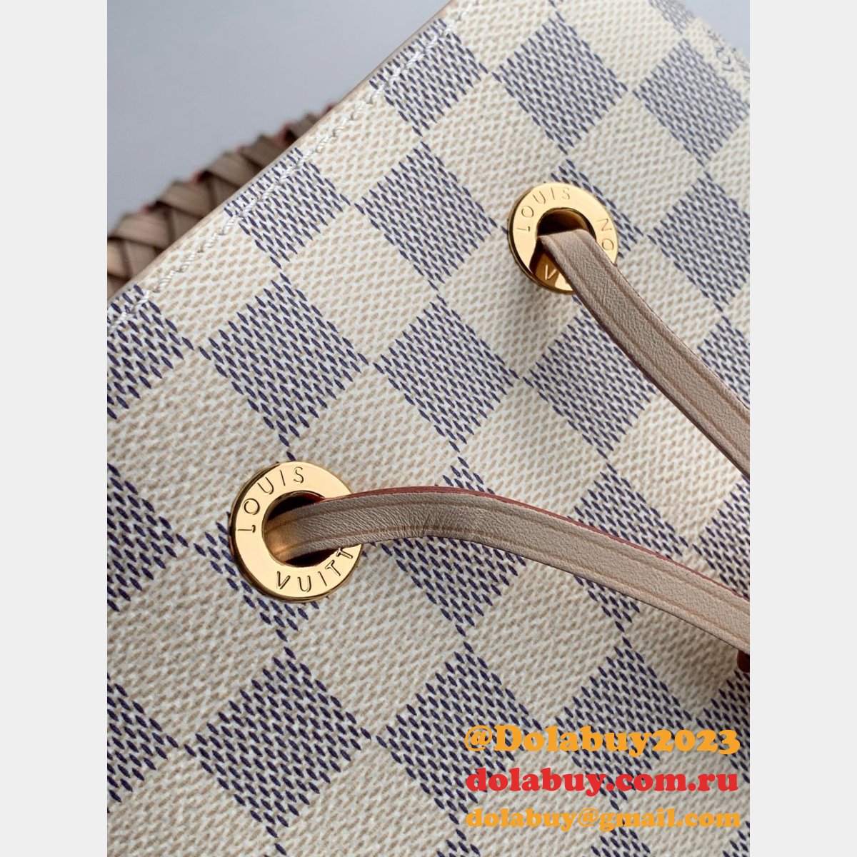 Louis Vuitton Replica N40344 Néonoé MM Damier Azur Canvas