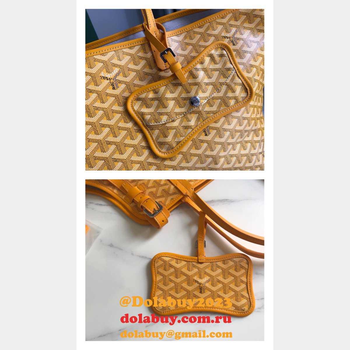 Fashion Goyard Chien Gris & Pocket Pet bag