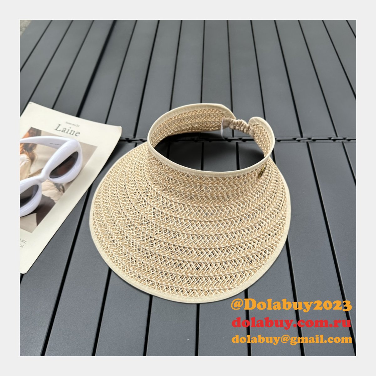 Louis Vuitton 2020 New style streamer straw basin hat