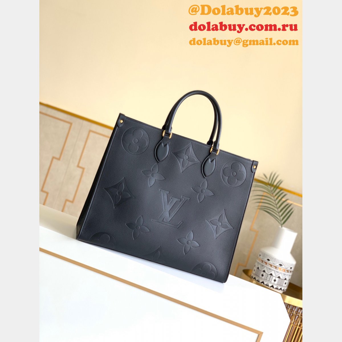 Louis Vuitton Wholesale OnTheGo GM Monogram Empreinte M45081/M44925 Leather