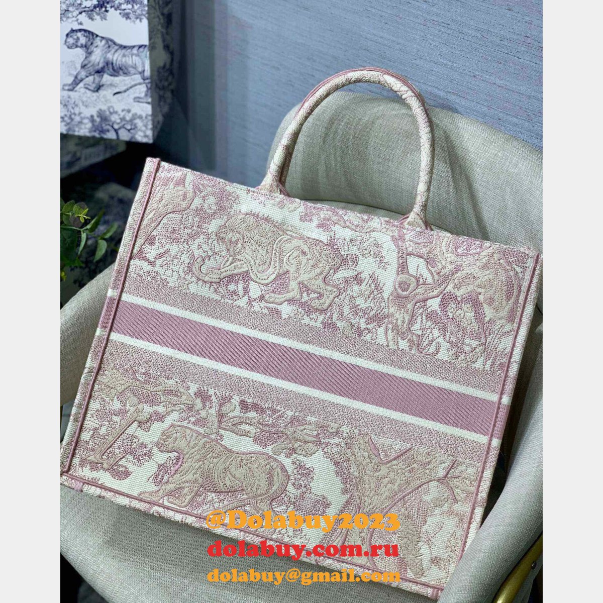 Christian Dior CD Book Tote Replica Bags