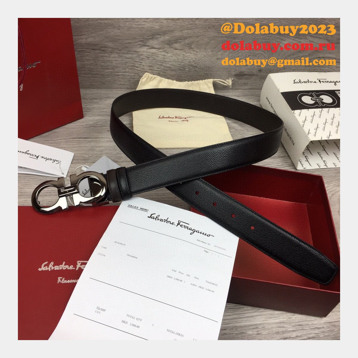 Ferragamo Belts Perfect High Quality Replica 35 mm Black