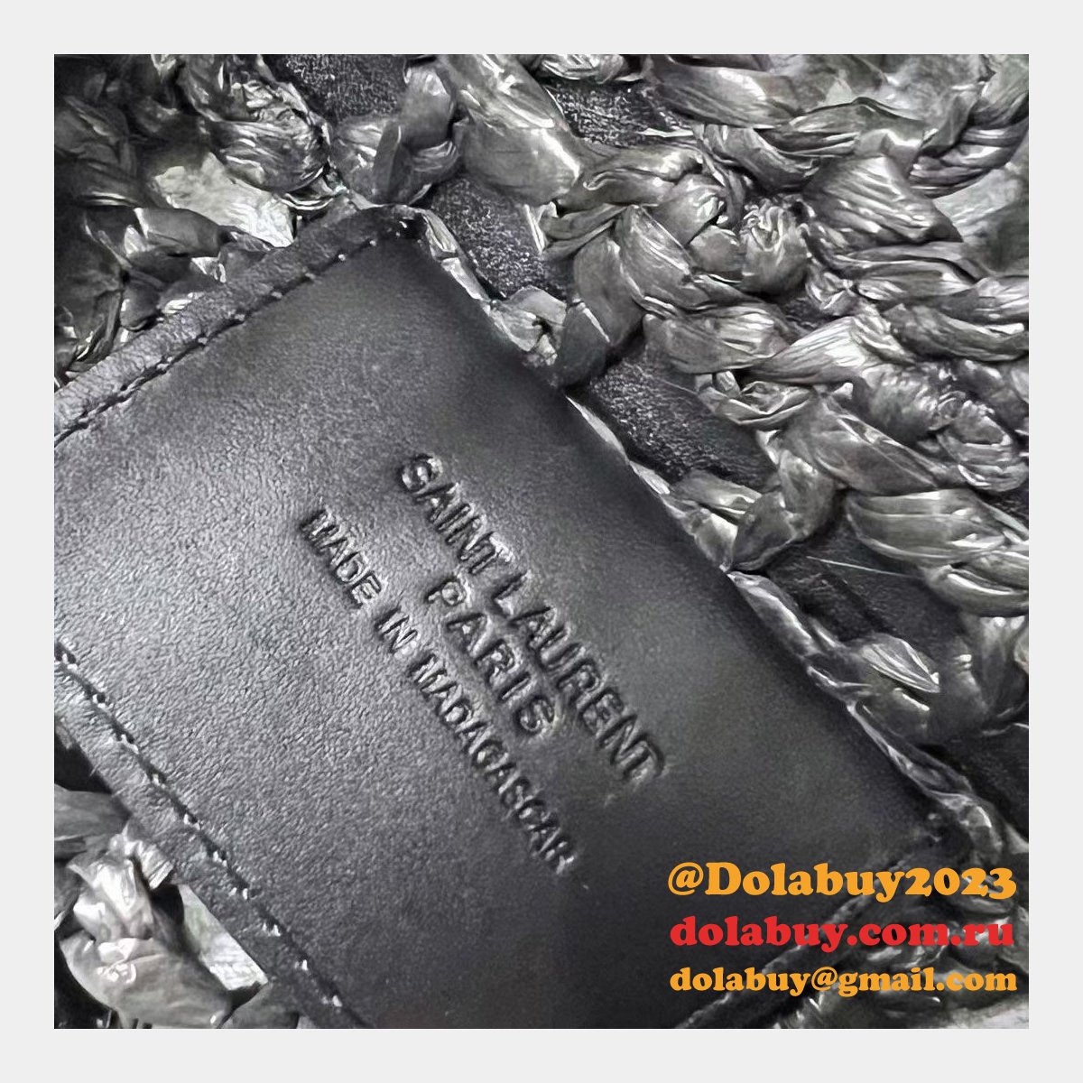 Replica Saint laurent Oxalis Shoulder Raffia Macramé 781289 Bag