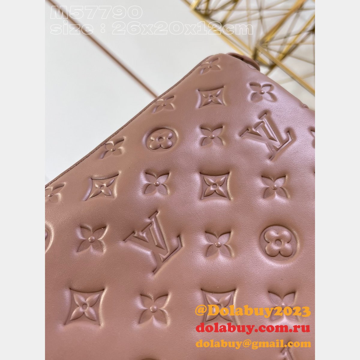 Designer Coussin PM M57790 Replica Louis Vuitton Khaki Bag