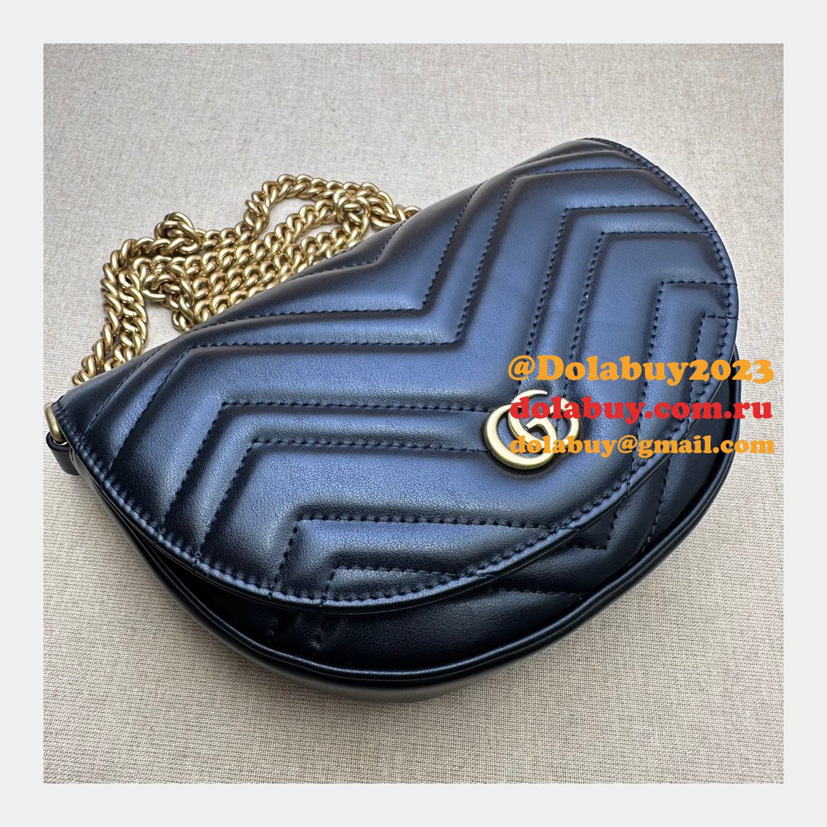 offers 1:1 replica G*u*i gg marmont 746431 matelassé chain bag