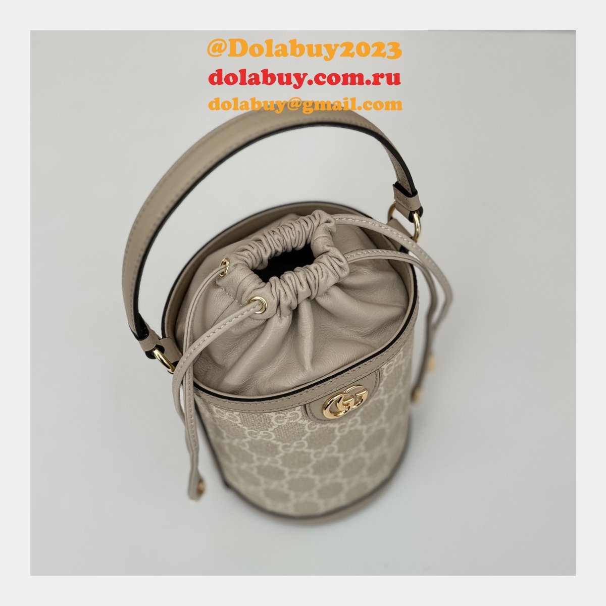 knockoff G*u*i ophidia inspired bucket ebony supreme 760199 bag
