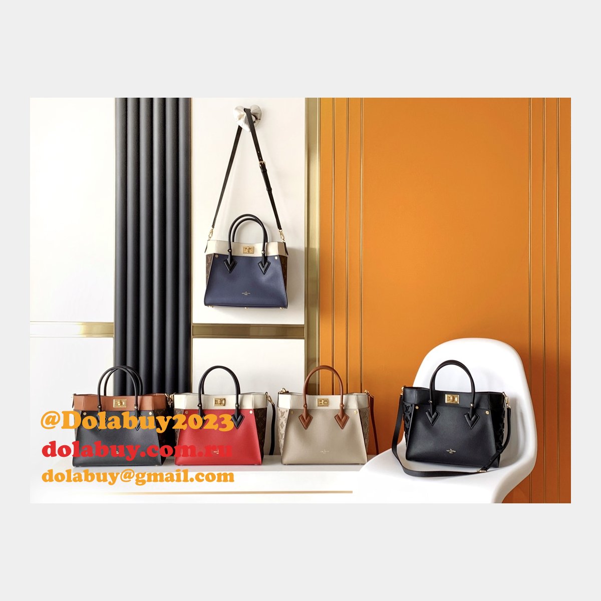 Designer LOUIS VUITTON On My Side MM M53825 HANDBAG