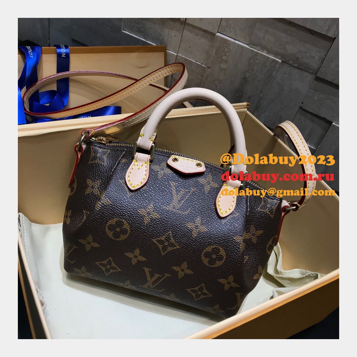 Louis Vuitton Nano Noe Monogram M61253 Brown Top Quality