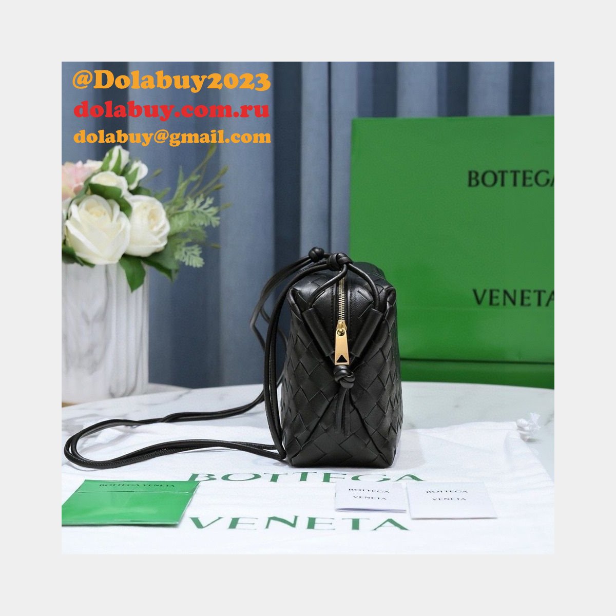 BEST Bottega Veneta Loop Camera Perfect bag 22cm