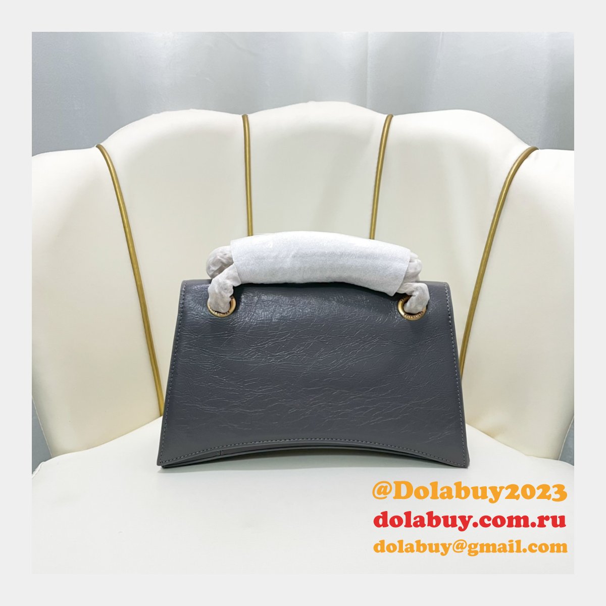 Top Quality BEST BALENCIAGA Crush Chain Small Bag 25CM