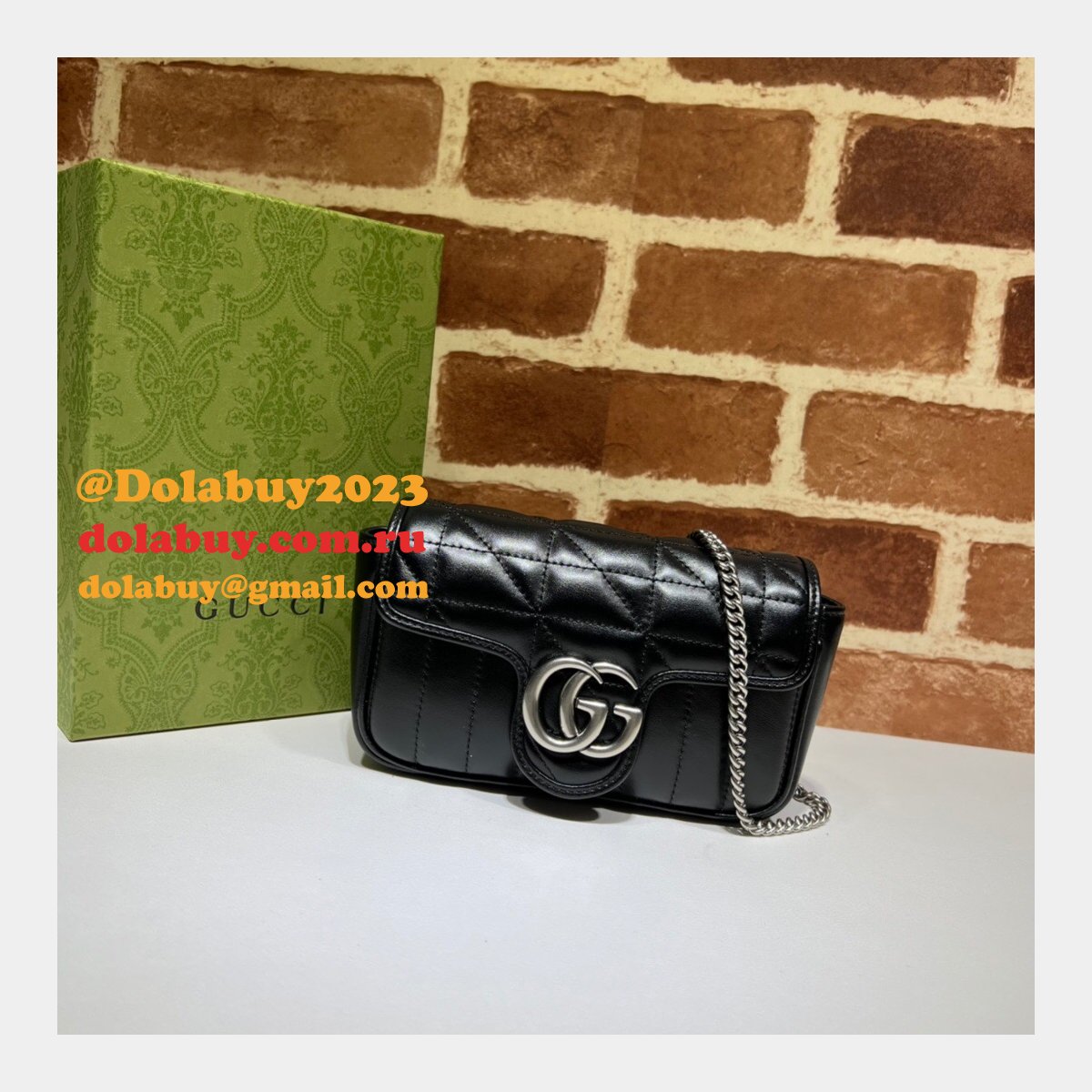 luxury 7 star replica G*u*i 476433 gg marmont matelassé mini bag