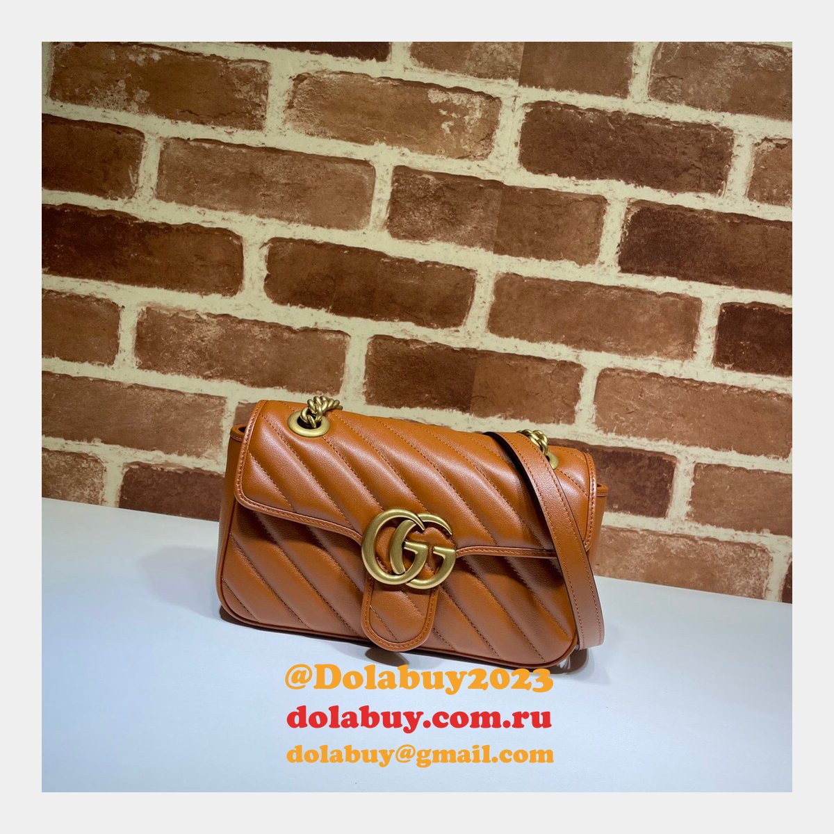 G*u*i replica 446744 gg marmont matelassé mini bag