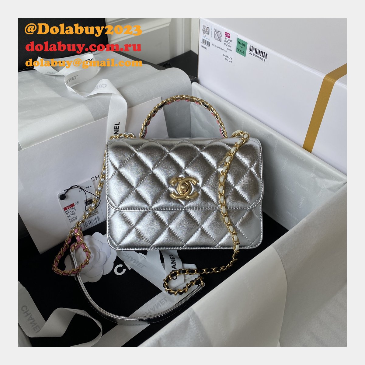 Knockoff 7 Star Flap Bag AS3886 Top Handle Fake 23P