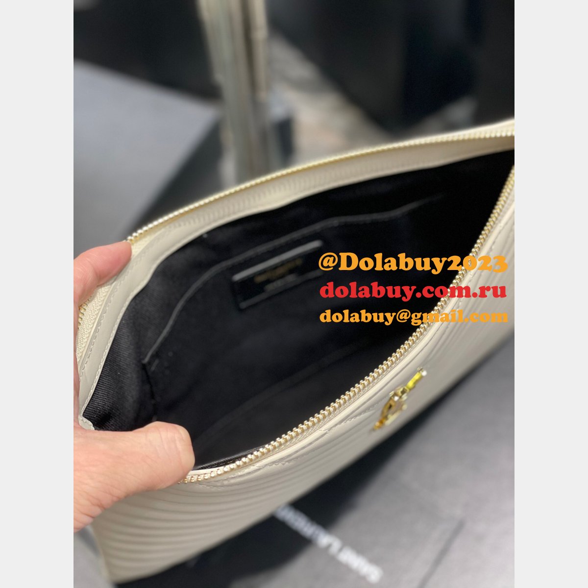 Buy Replica YSL Bags 379039/413444/440222 Clutchs Monogram A5 Pouch Online