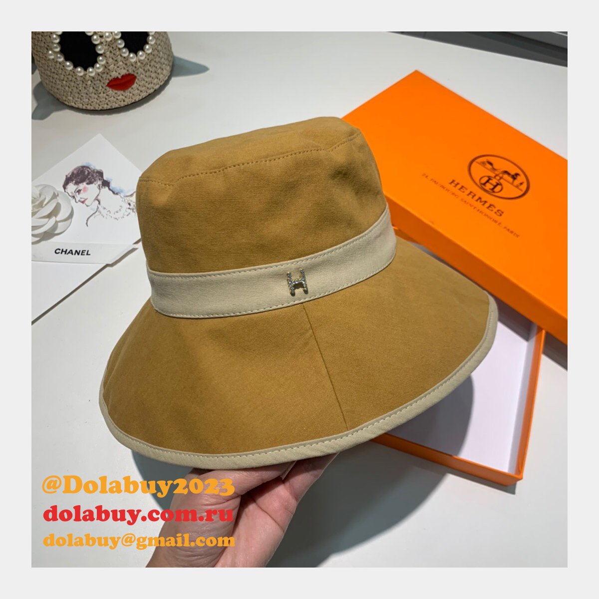 Hermes Top Quality H deduction Fishermans hat