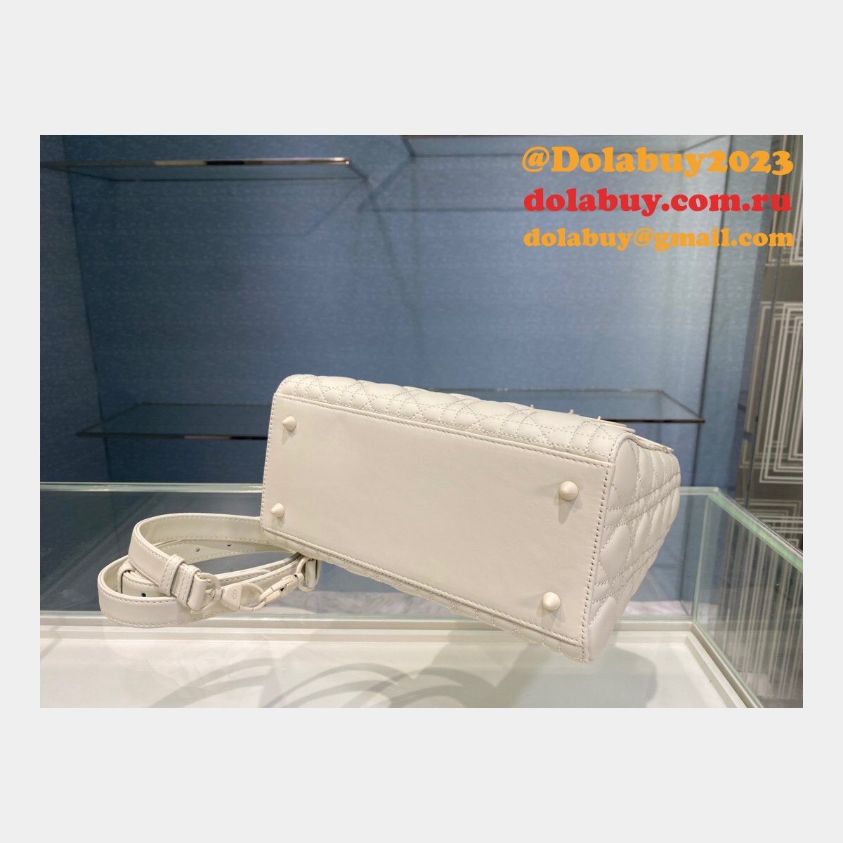 Replica Christian Dior Knockoff Lady Dior 24cm Purses