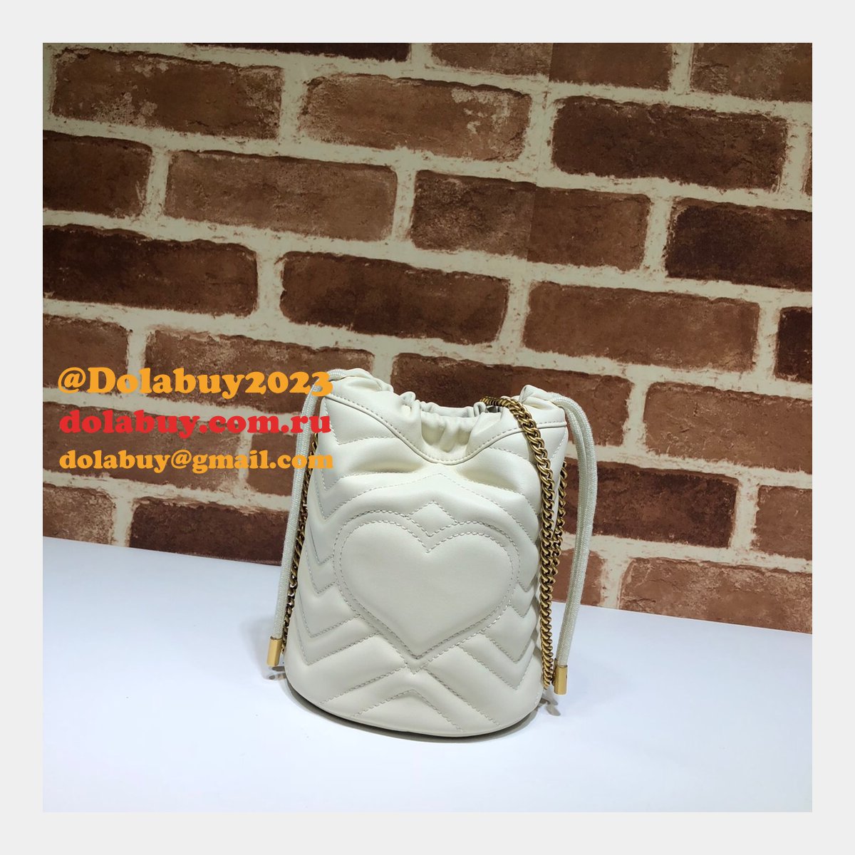 G*u*i replica 7 star gg marmont mini bucket 575163 bag