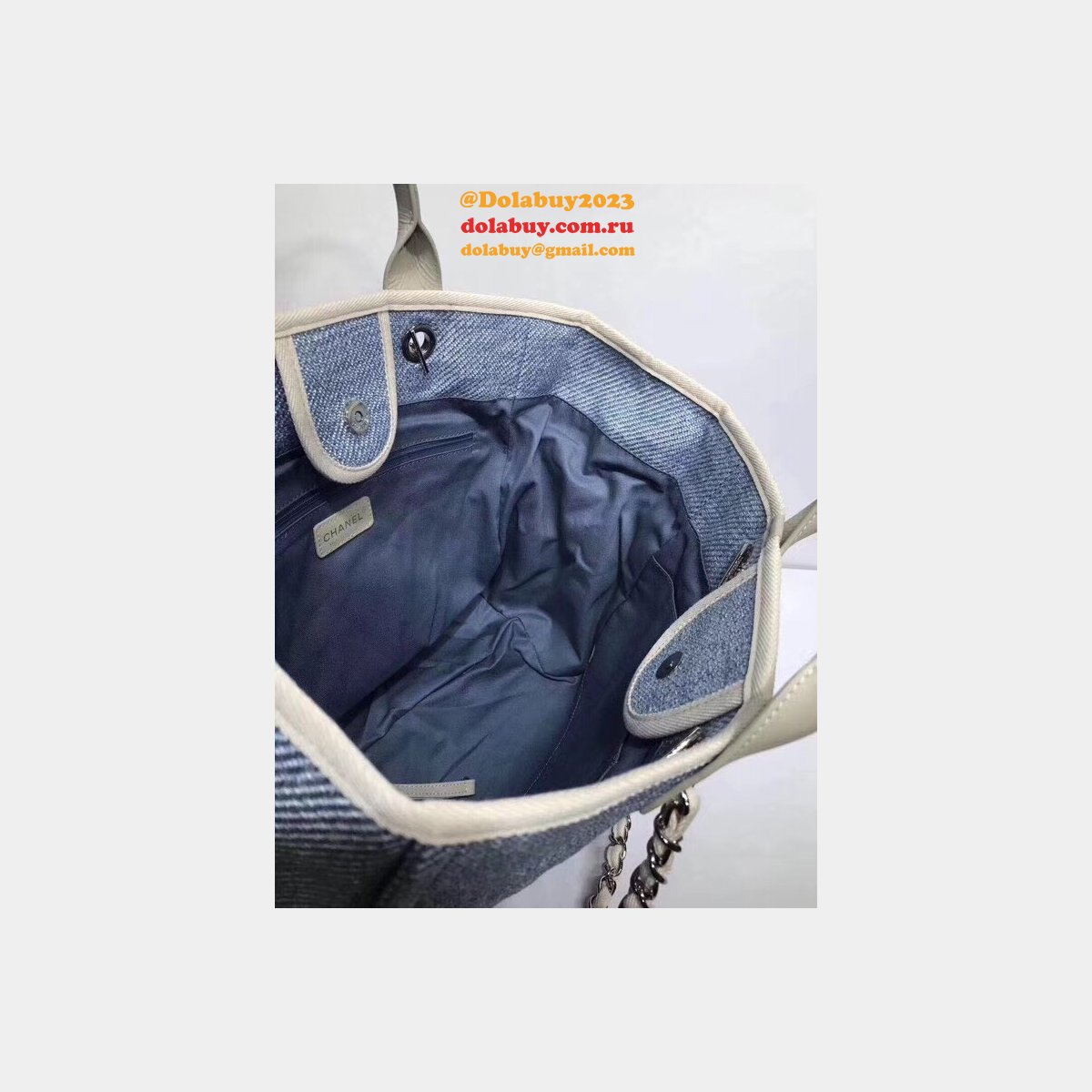 Luxury CC deauville Terrycloth Beach dupe mesh Tote Bag