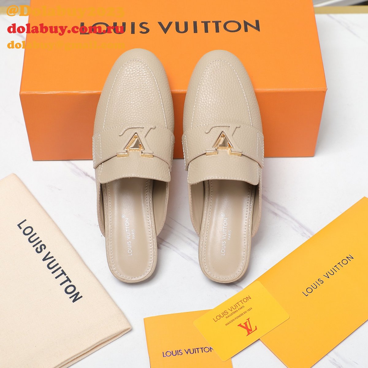 Top Quality LV loafer slippers Best Wholesale shoes