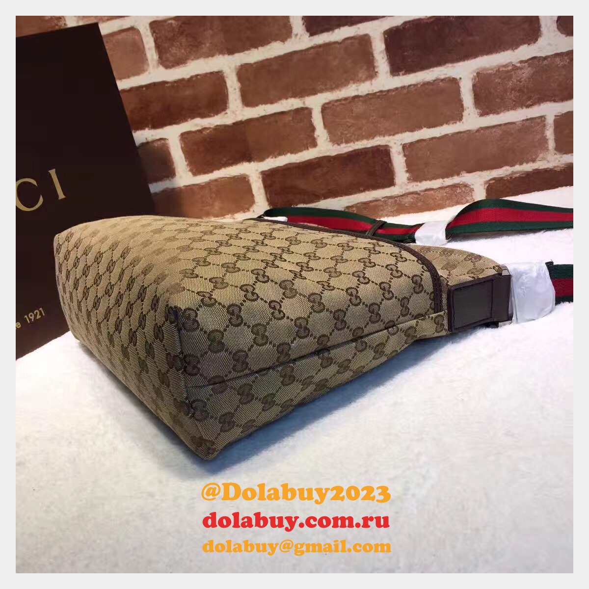 7 star G*u*i cheap crossbody 189751 gg canvas messenger bag