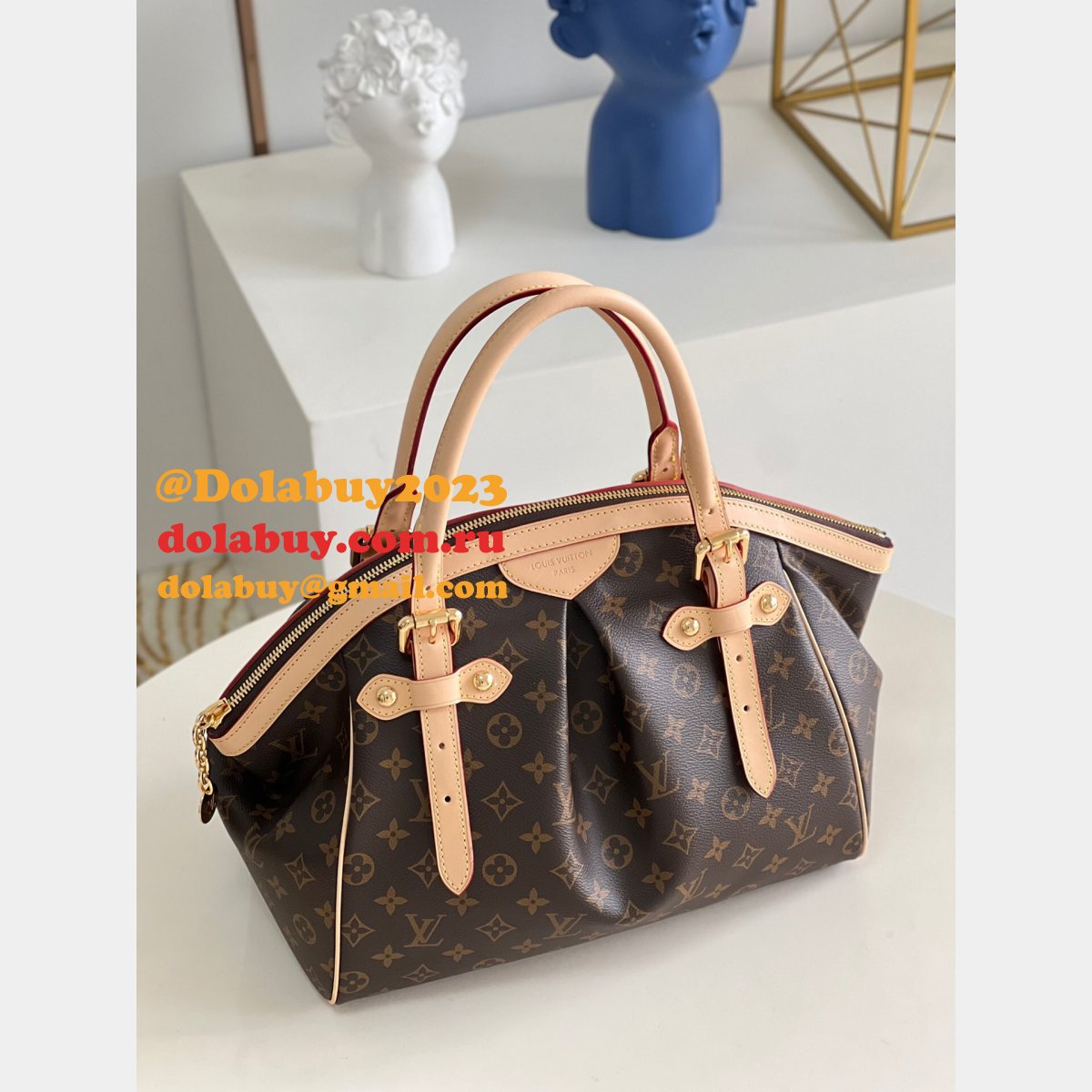 Louis Vuitton Replicas Designer Monogram Tivoli M40144/M40143 Handbag
