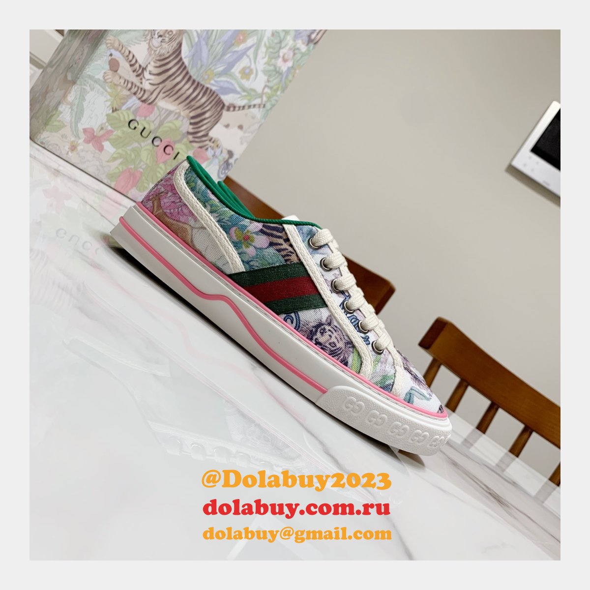 replica G*u*i canvas shoes 1977 series women/men quality for sale