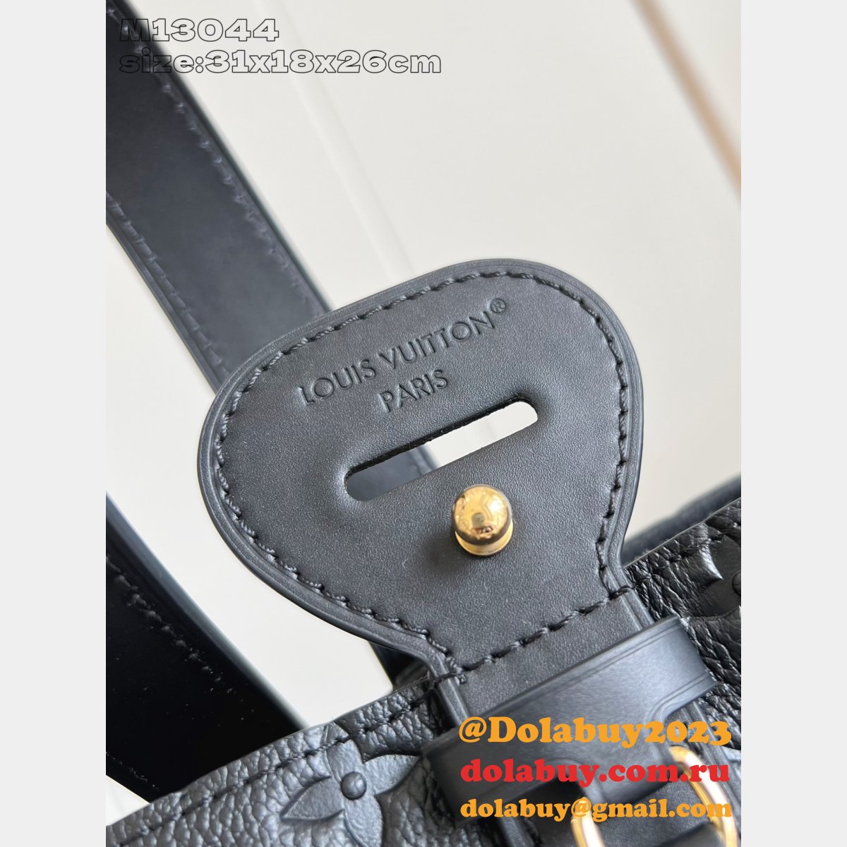 Louis Vuitton All In GM Luxury Monogram Empreinte M13044 Black Bag