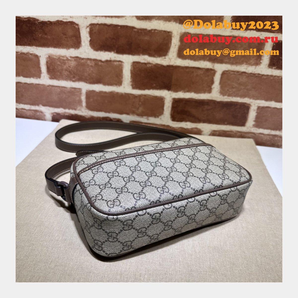 gg crystal 760342 G*u*i designer replica shoulder bag