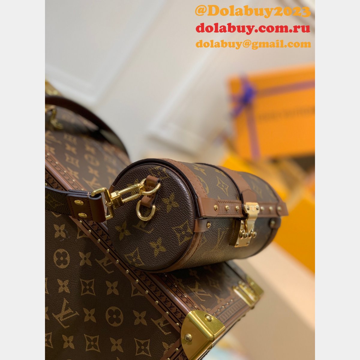Replica Louis Vuitton M57835 Papillon Trunk Monogram Handbags