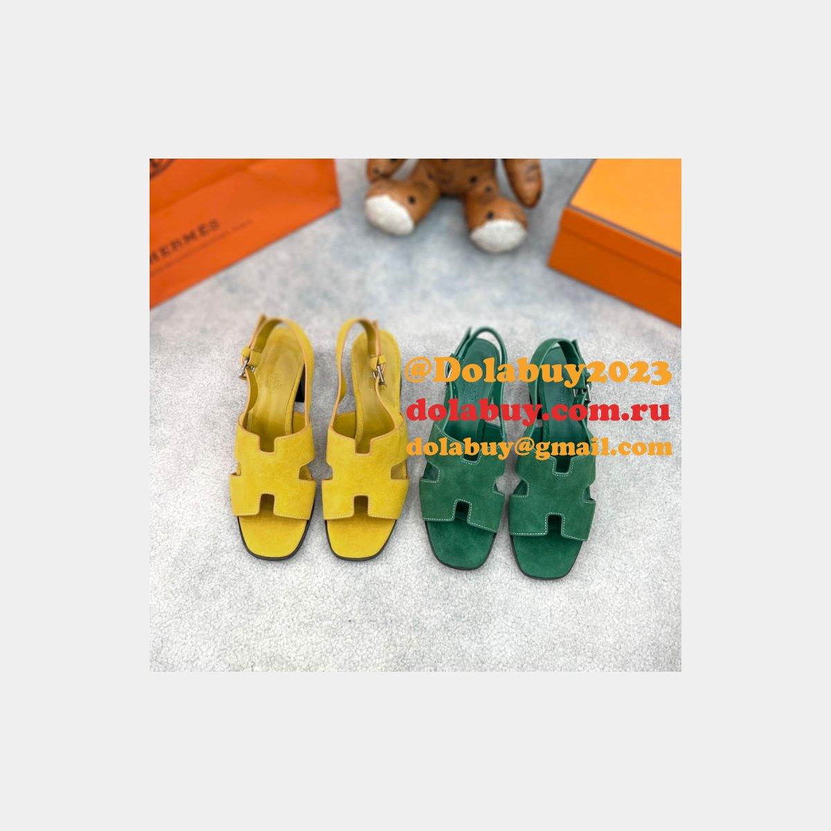 Eternite Slingback Sandals Luxury Hermes Replicas Shoes