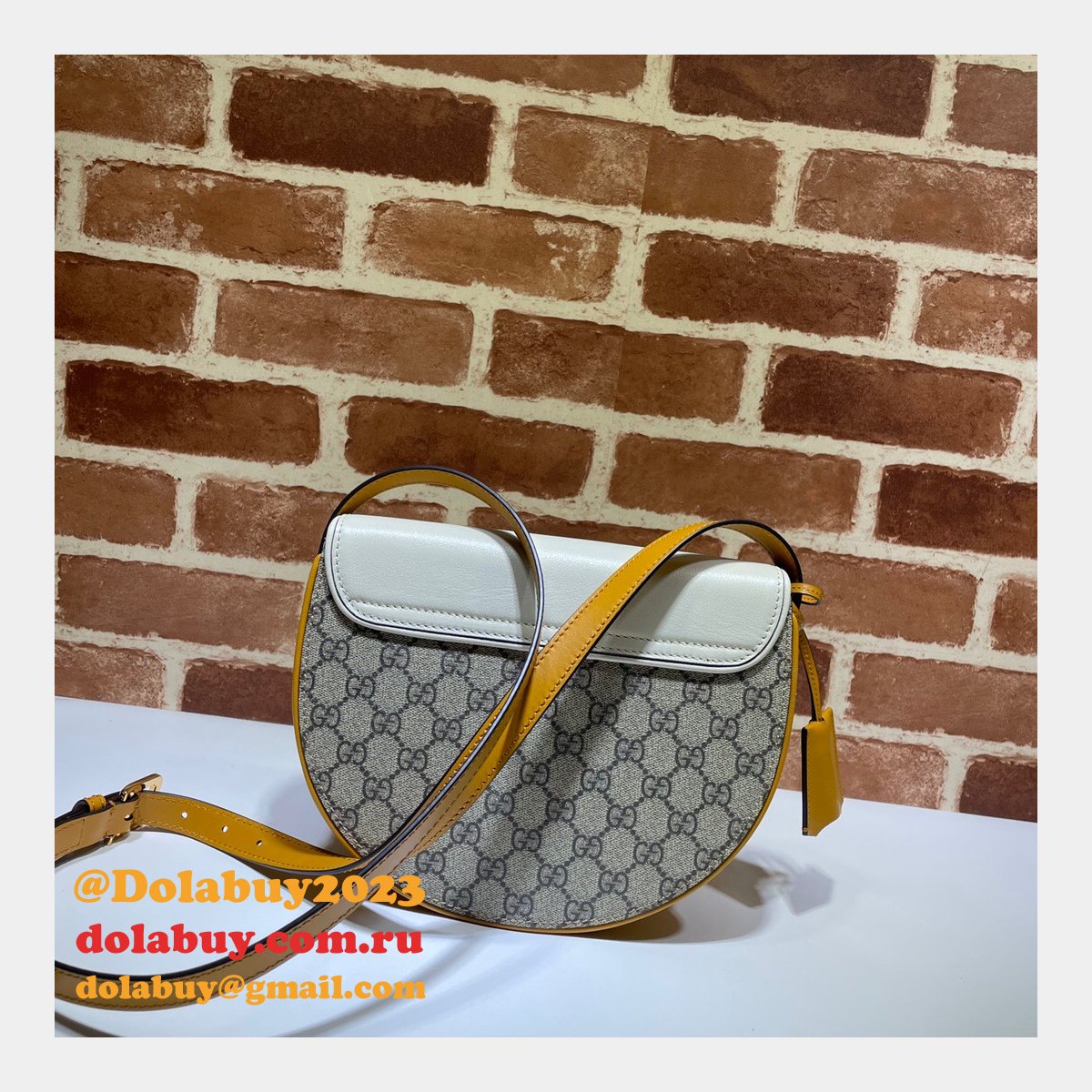 replica designer G*u*i 644524 white padlock small shoulder bag