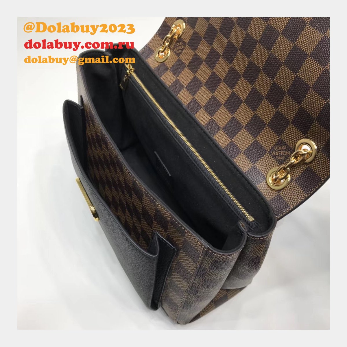 Louis Vuitton Replica Vavin PM Damier Ebene N40113 Browns