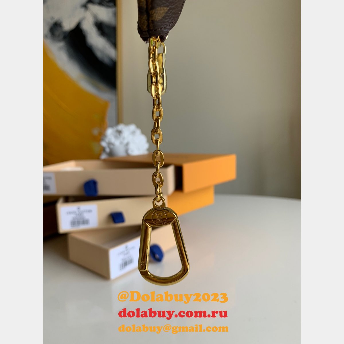 Louis Vuitton Luxury Key Pouch Monogram M62650 Keychain Wallet