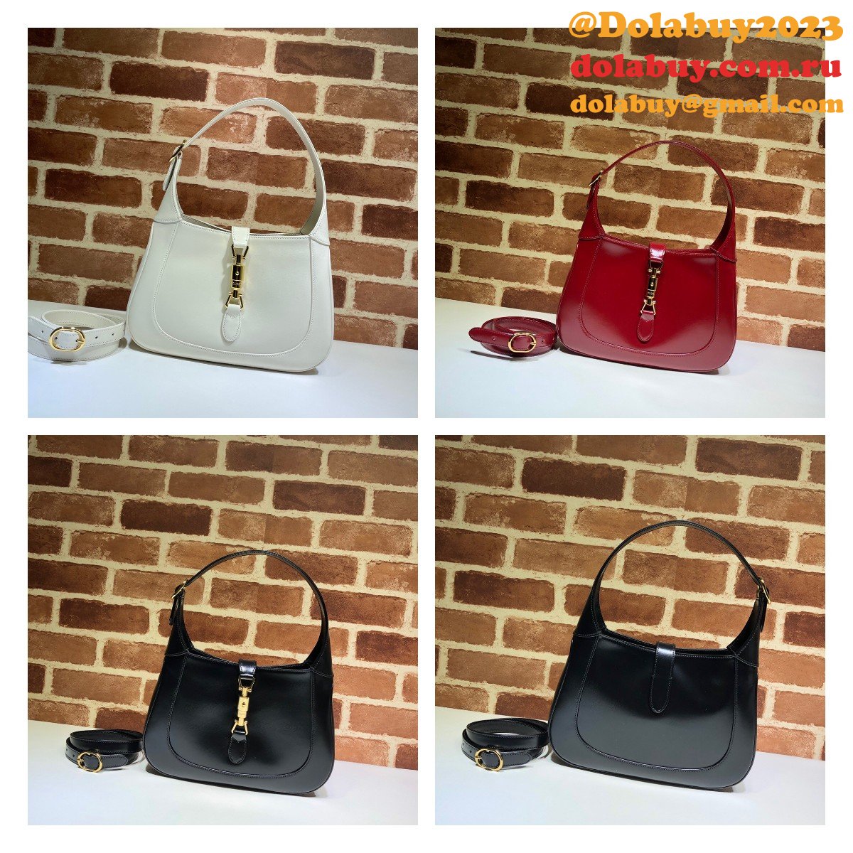 Designer Replica Gucci Jackie 1961 Hobo Bag 636709 Leather