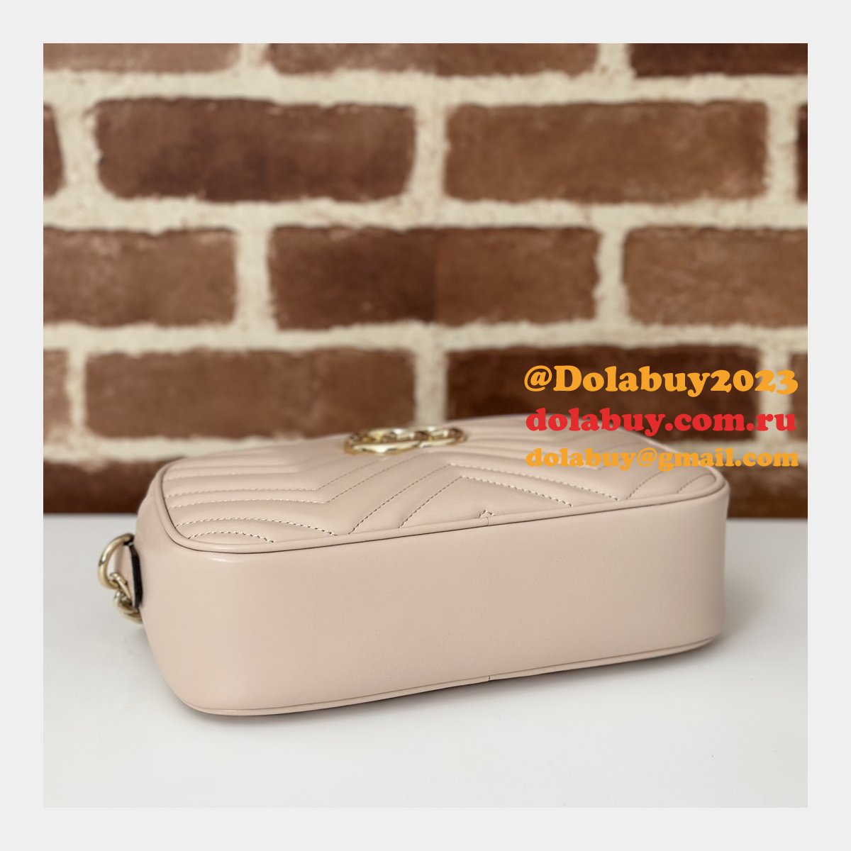 G*u*i replicas gg marmont 447632 pink shoulder best bag