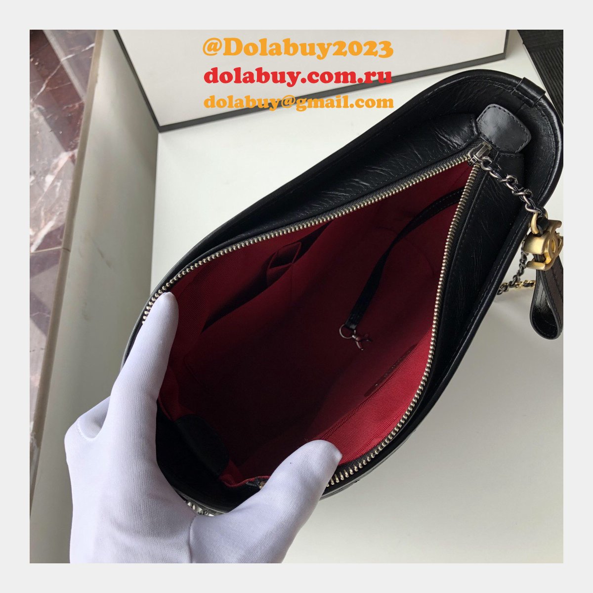 Best CC Gabrielle hobo bag 28cm All Black