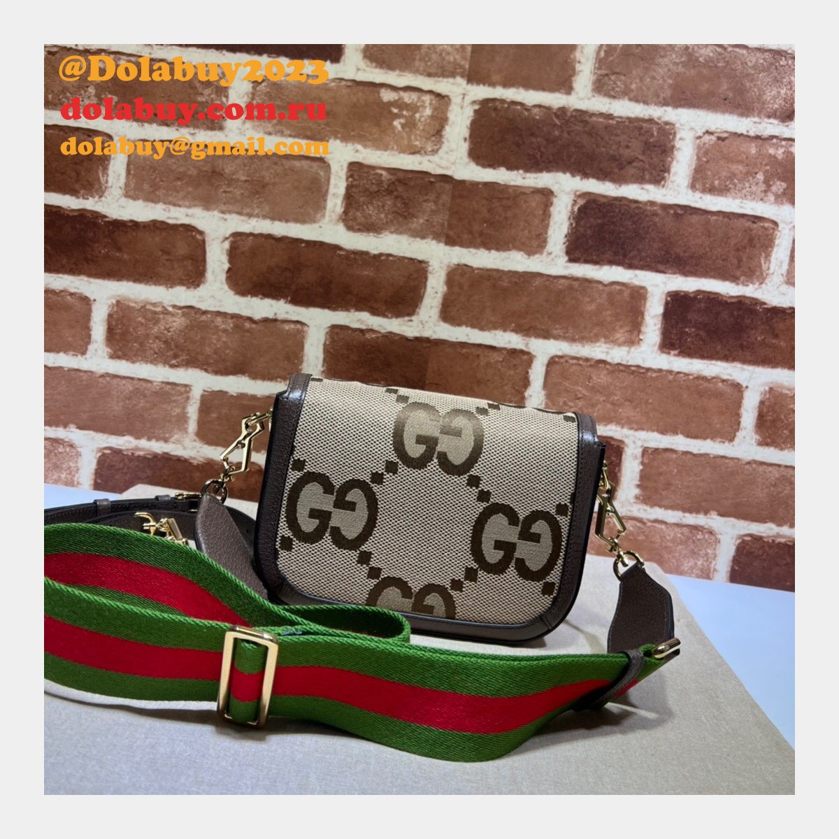 G*u*i high quality replica 658574 horsebit 1955 jumbo handbags