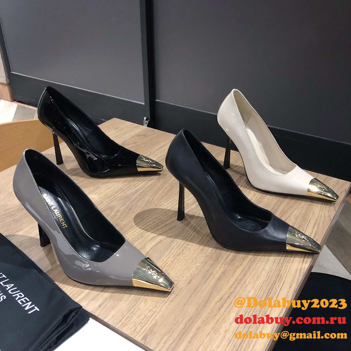 Top Quality SAINT LAURENT KNOCKOFF Pumps In Patent Leather