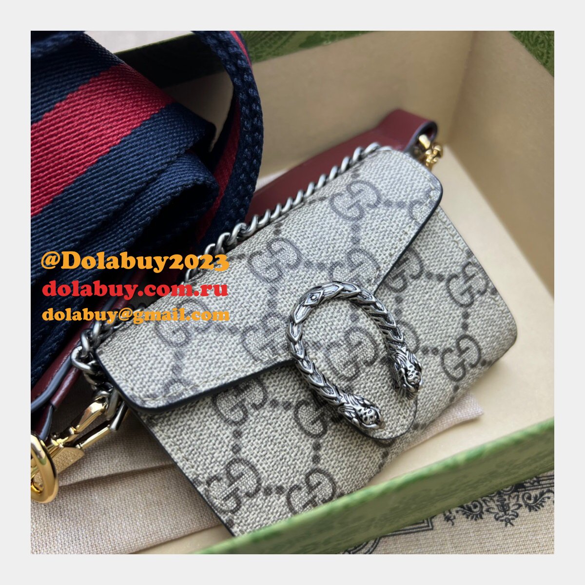 I Buy Replica Dionysus Chain Wallet Metallic 696804 Bag